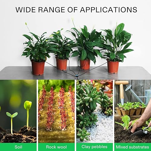 Miniatura 6 de VIVOSUN Kits de riego por goteo automático profesional, salida de 15 W, kit de cultivo profesional todo en uno, incluye bomba, temporizador y