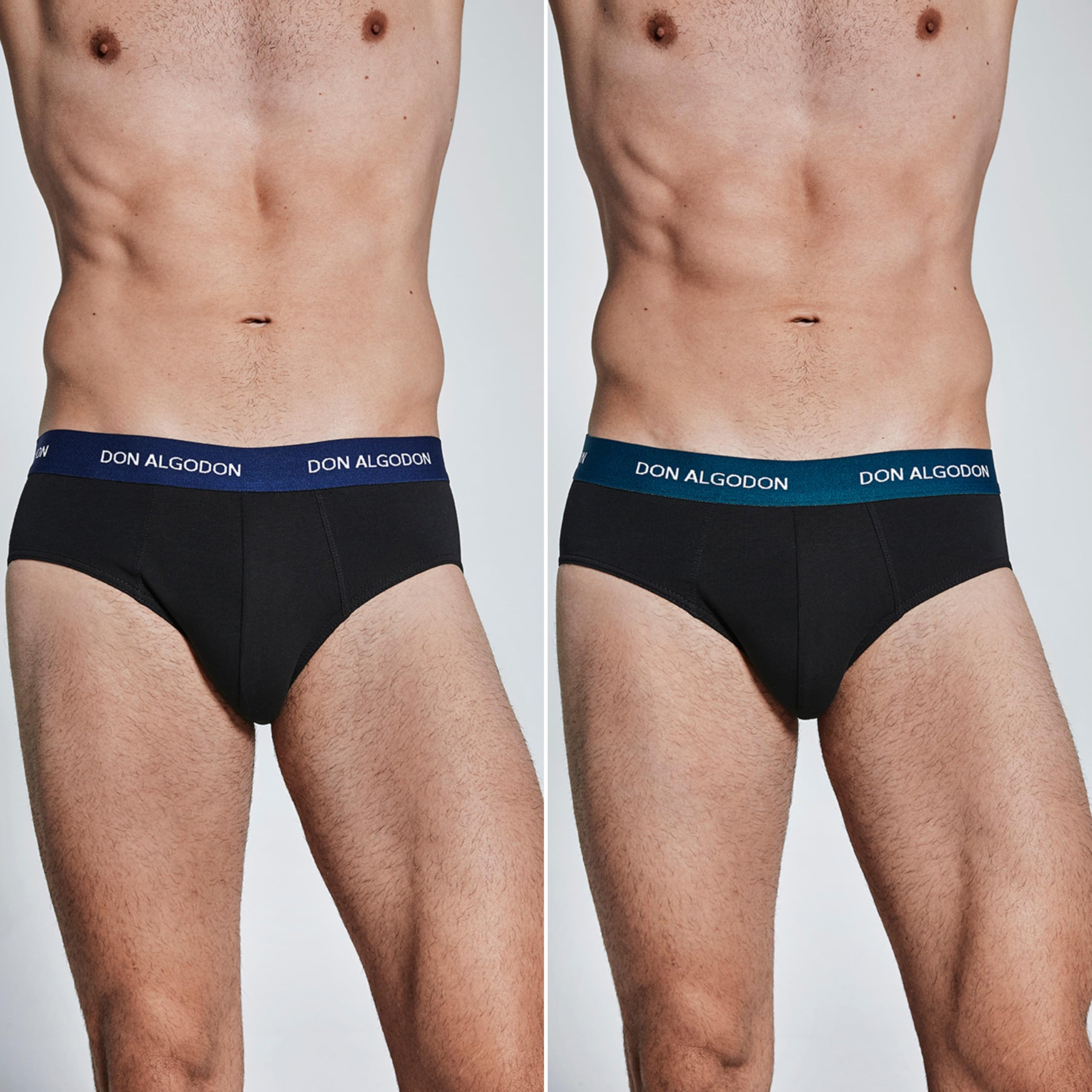 DON ALGODON Pack 6 Slips Hombre Algodón Premium - Calzoncillos Clásicos Suaves y Transpirables - Ropa Interior Ajuste Ergonómico Cómodo