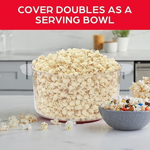 Miniatura 5 de West Bend Stir Crazy Popcorn Machine - Máquina eléctrica para palomitas de maíz incluye tapa grande para servir tazón y un práctico almacenamiento