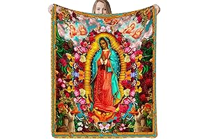 Virgin Mary Healing Prayer Blanket: Comforting Christian Faith Blanket for Prayer and Meditation