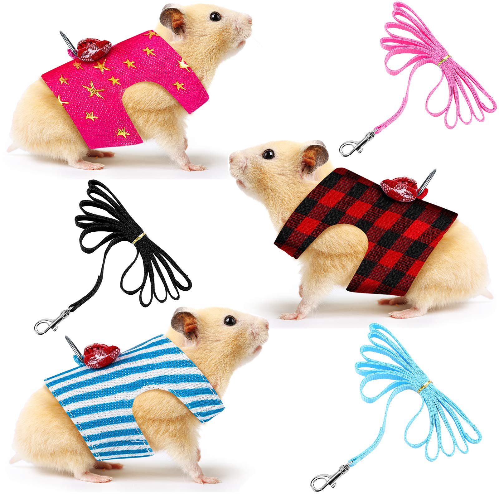 Pieces Hamster Harness And Leash Set For Walking, Small Guinea Pig