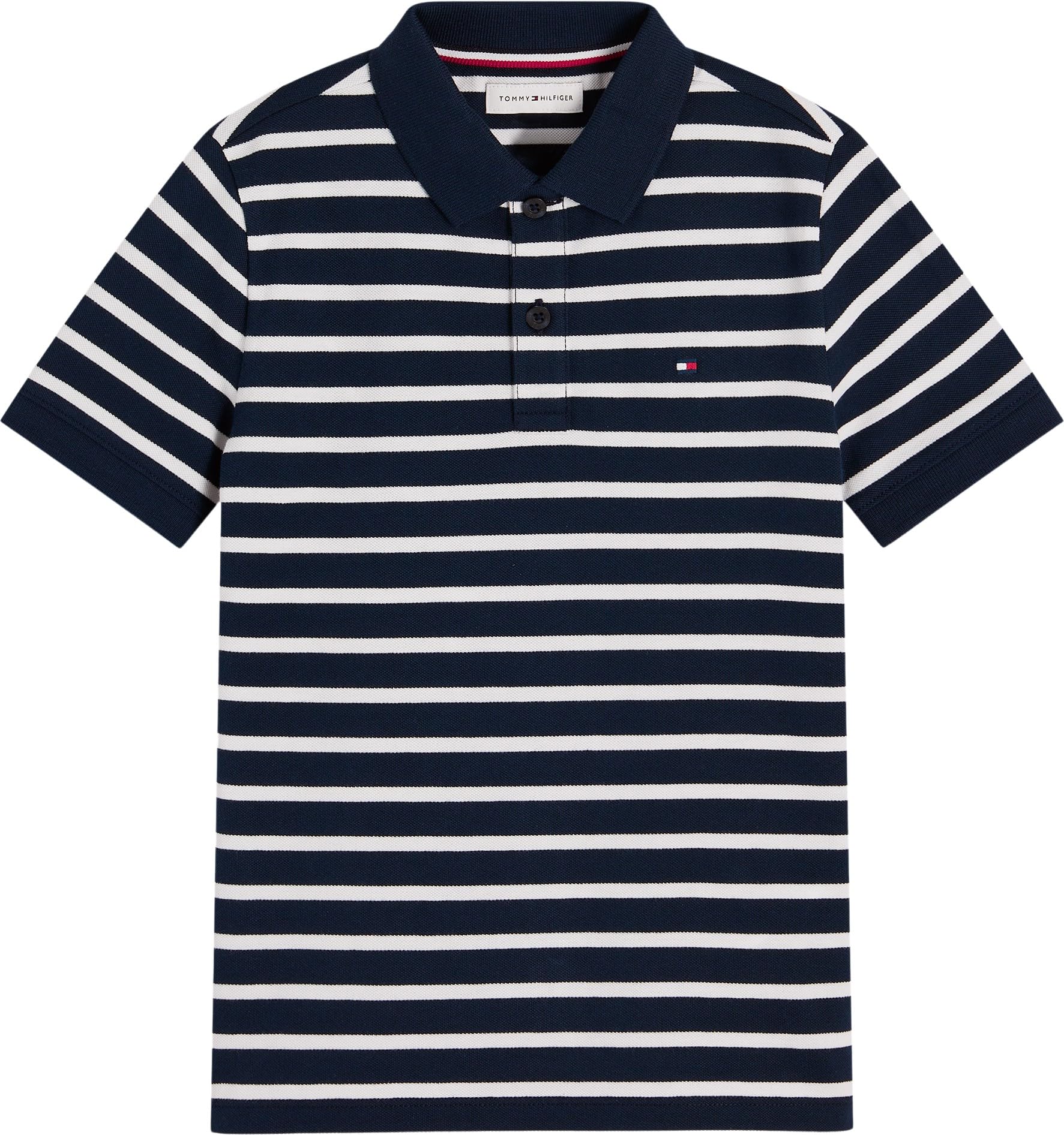 Tommy Hilfiger Jungen Poloshirt Kurzarm Flag Regular Fit – Bild 5