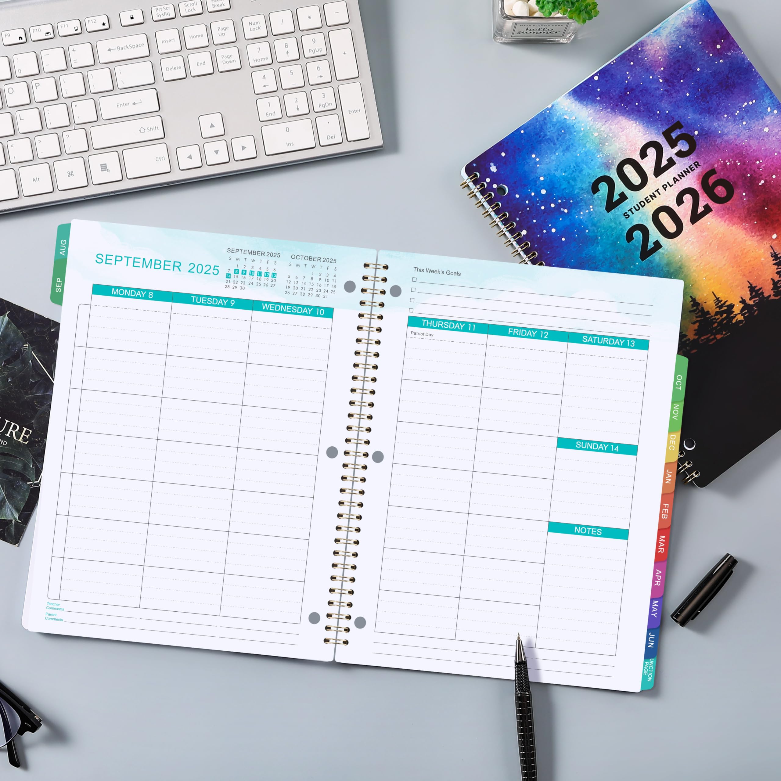 Student Planner 2025-2026 - School Planner 2025-2026, Aug. 2025 - Jun. 2026, 8.5" x 11", Monthly and Weekly Calendar for Middle or High School - Image 8
