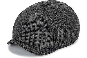 Versatile Vintage Newsboy Cap for Young Explorers