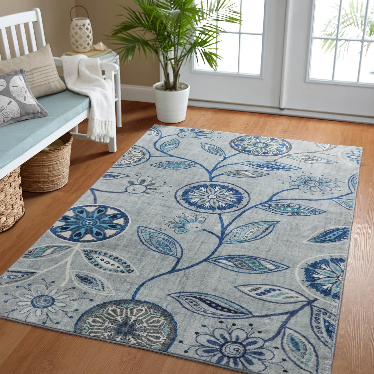 PAGISOFE Kitchen Rugs Non Slip, Washable Entryway Area Rug