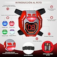 Vista 4 de Juego de 4 Pistolas de Laser Tag con Chalecos de Pantalla de Puntuación LED Digital, Regalos para Adolescentes y Adultos Niños y Niñas, Adultos