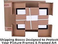 Vista 7 de Marco de caja de sombra de 12 x 24 pulgadas, madera negra, con una profundidad de visualización de 3/4 pulgadas Incluye un tablero de respaldo sin