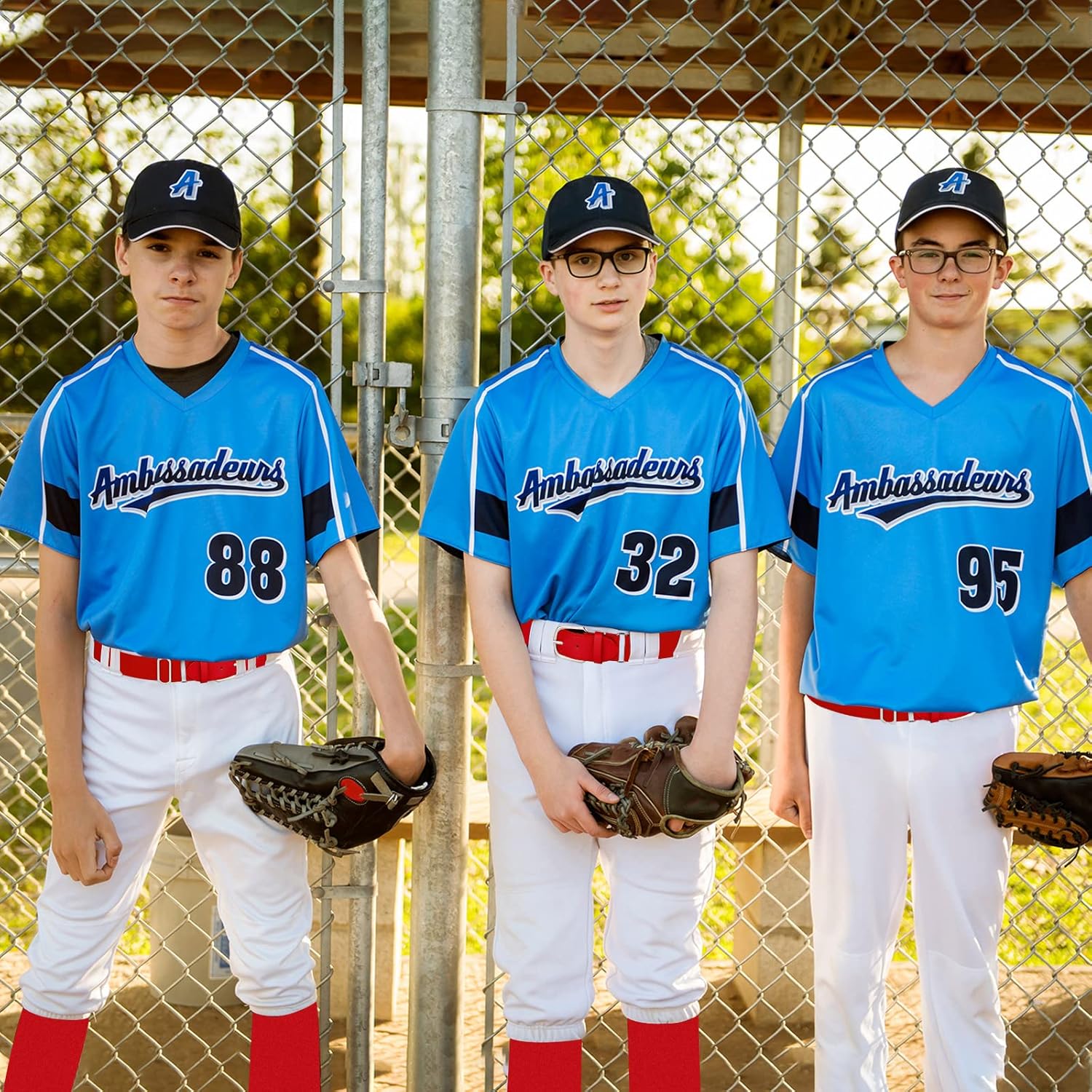 Hicarer 3 Pcs Youths Adult Baseball Softball Belt Girls Adjustable Elastic Uniform Belt PU Leather for Boys - Image 4