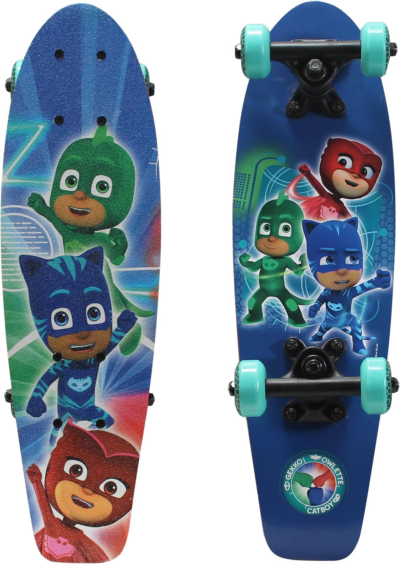 PlayWheels PJ Masks 21" Wood Cruiser Skateboard, Power