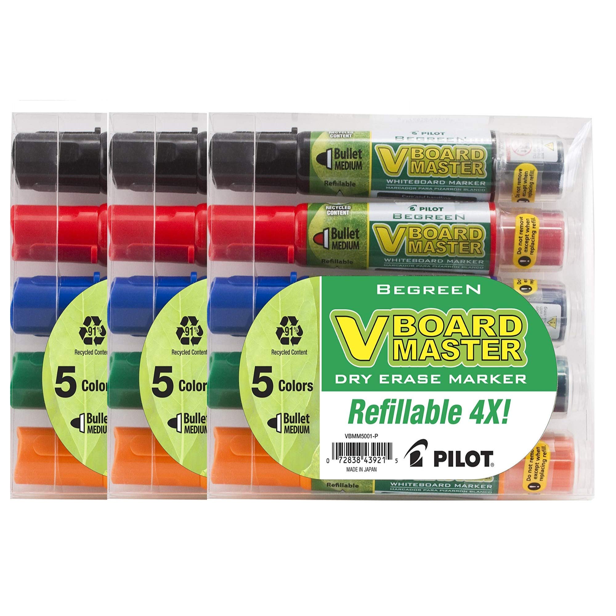 Pennarello per lavagne bianche Pilot V Board Master BeGreen WBMA-VBM-M