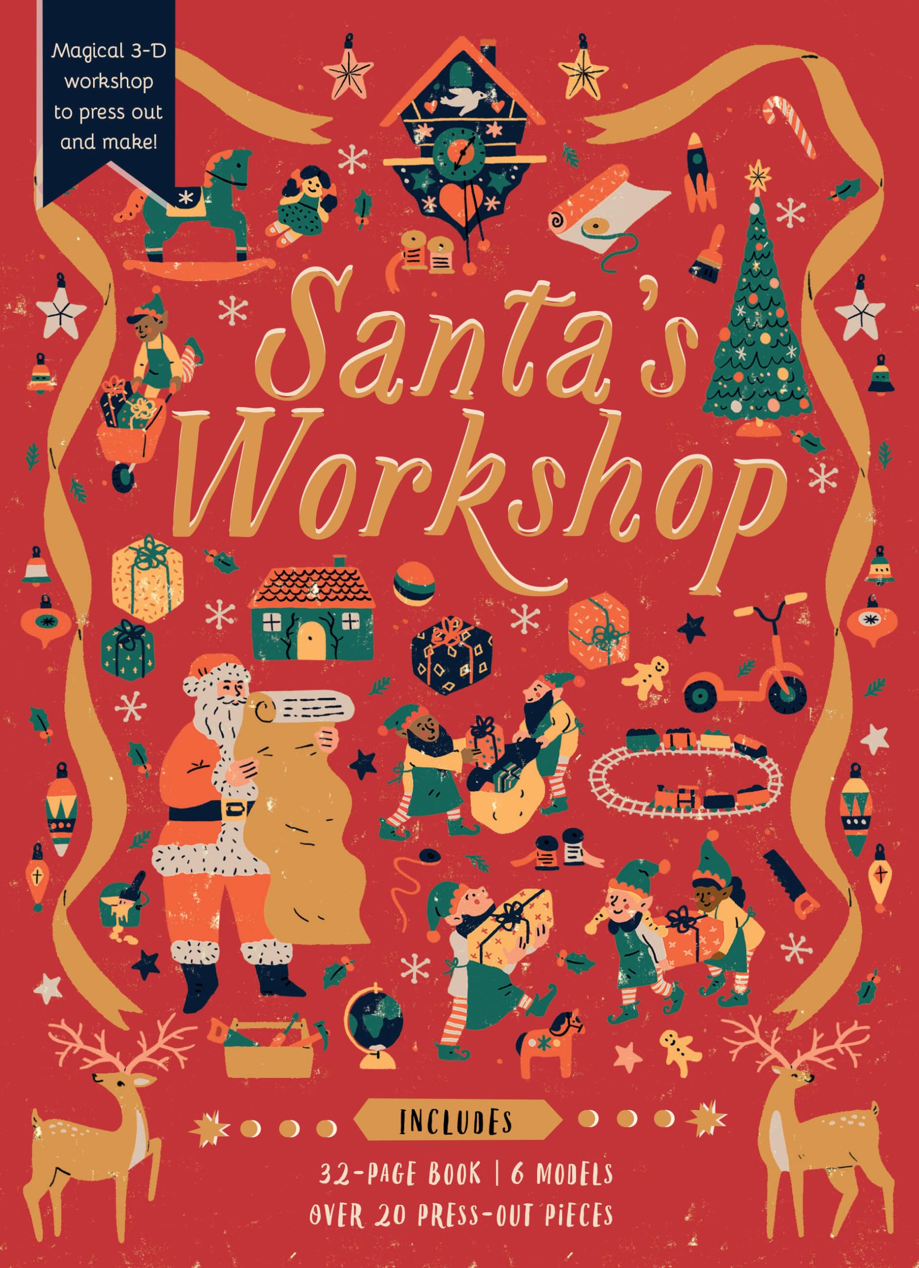 Santa's Workshop 洋書立体型仕掛け絵本