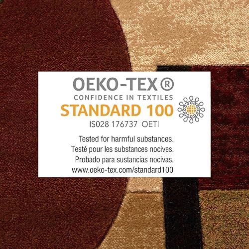 Miniatura 14 de Alfombra de diseño moderno colección Tribeca Jasmine, de 7.83 pies x 10.5 pies, con estampado abstracto en marrón y beige Home Dynamix HD5376-500