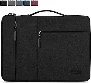 Laptop Sleeve 13-14 inch Waterproof Business Laptop case Compatible with 13 MacBook air pro case Notebook Protective Handbag Laptop Bag for Men Women Black