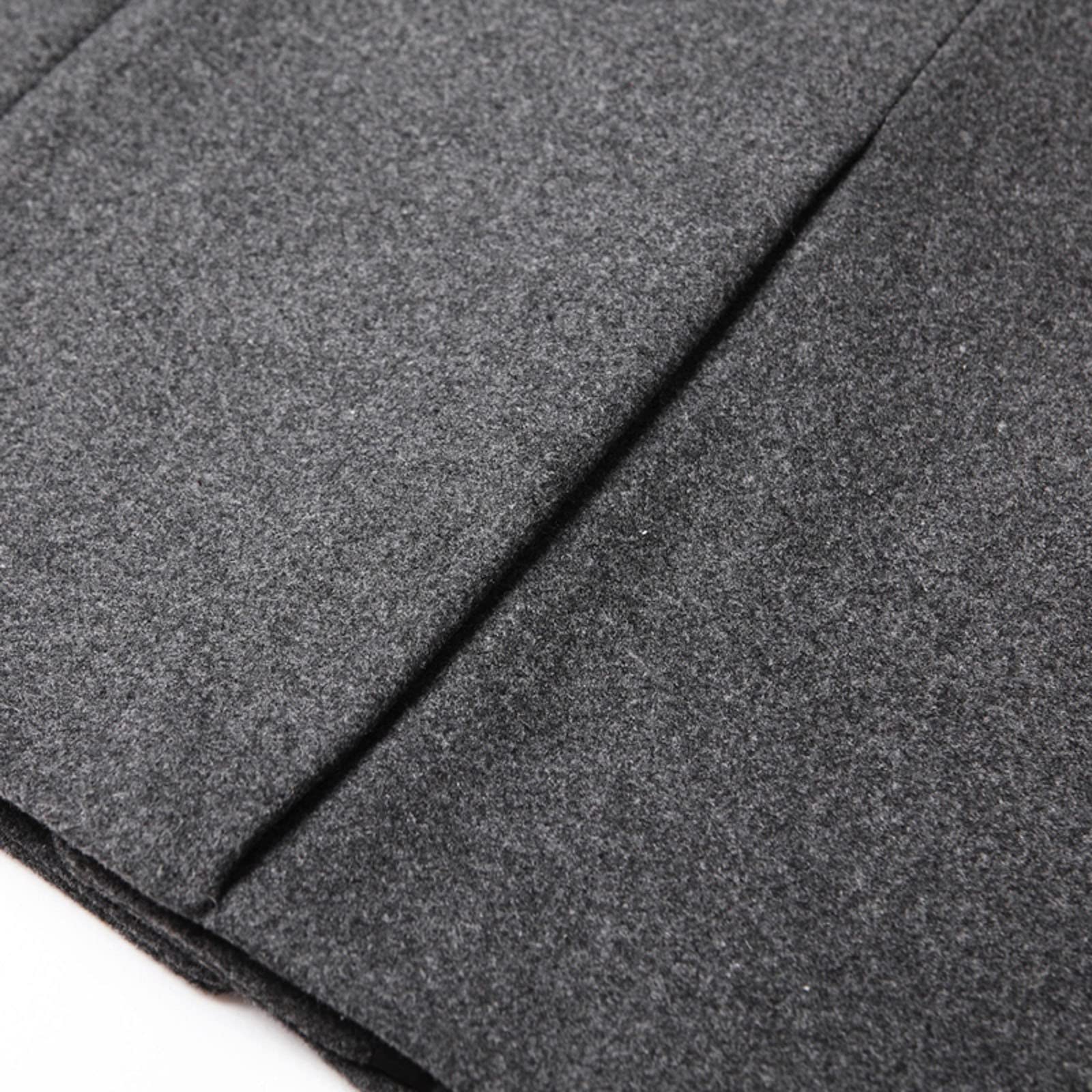 Abrigo de lana y gabardina para hombre | Diseño de longitud media de un solo pecho con cuello alto y tela de lana gruesa | Chaqueta cálida de invierno para un estilo casual elegante, ropa ajustada