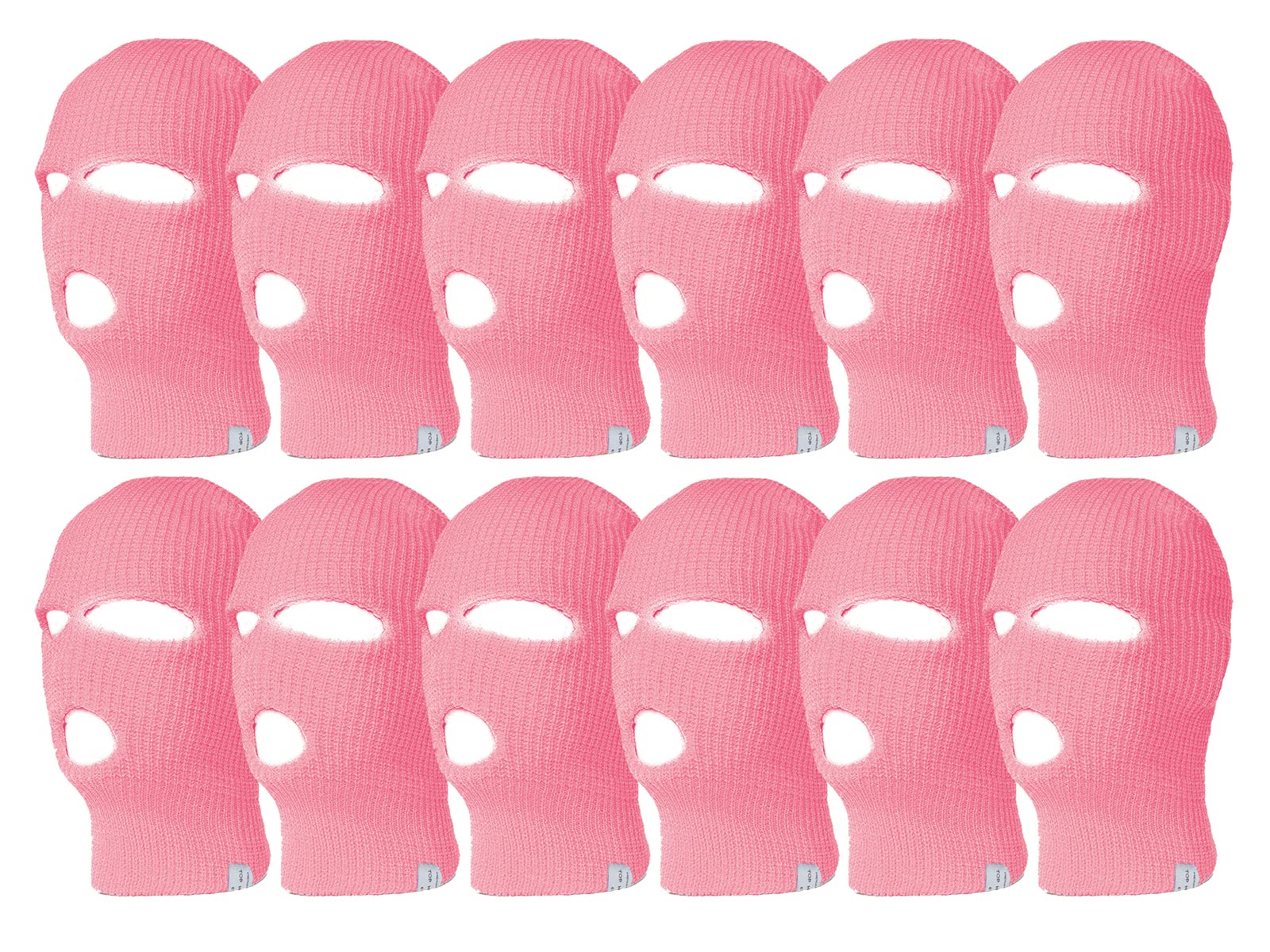 TOP HEADWEAR 12 Pack 3 Hole Ski Face Mask Balaclava