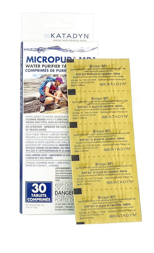 Katadyn Micropur water purification tablets