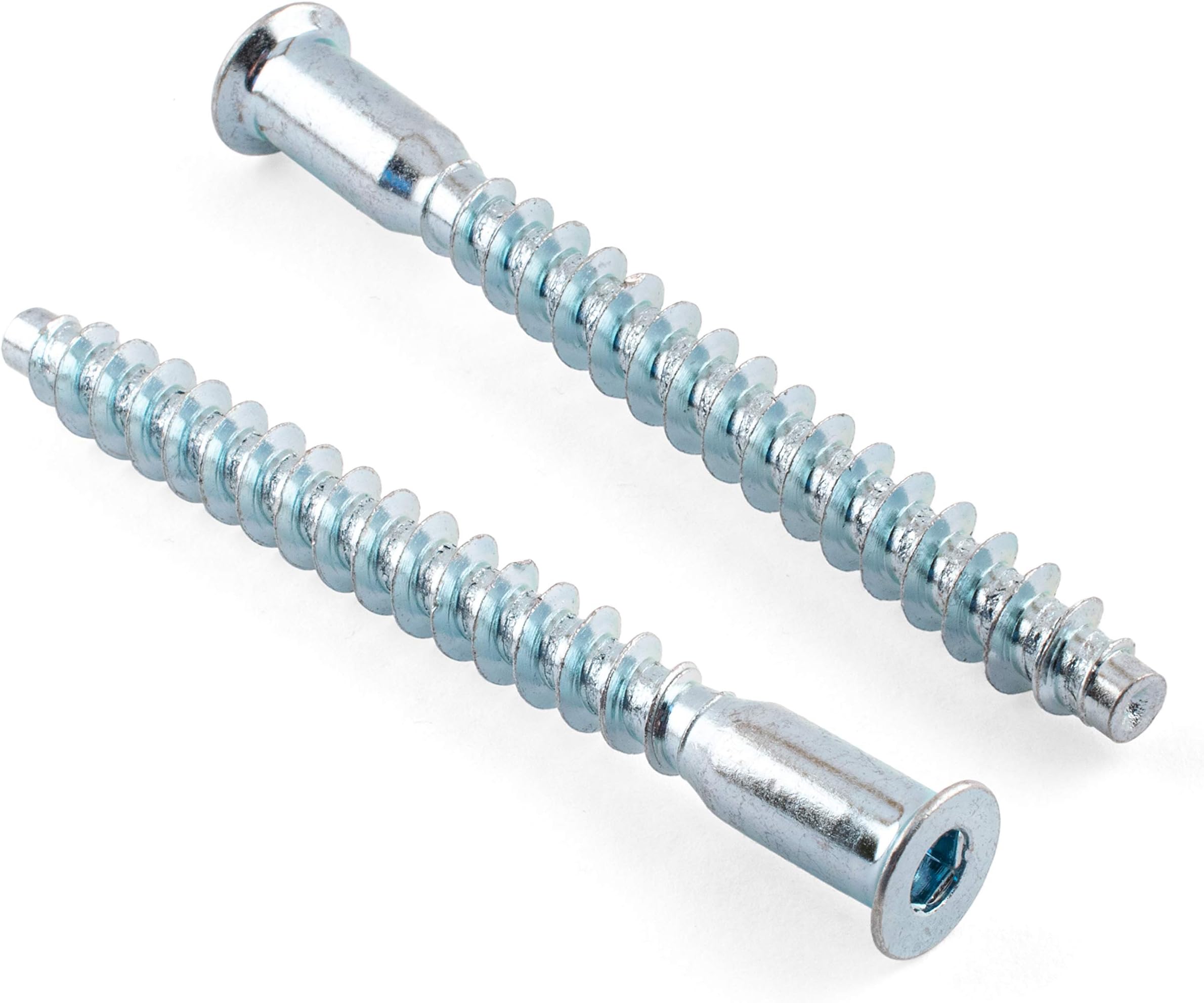 Steel Confirmat Screws, Zinc Plated, 7 x 70mm, Pack of 50