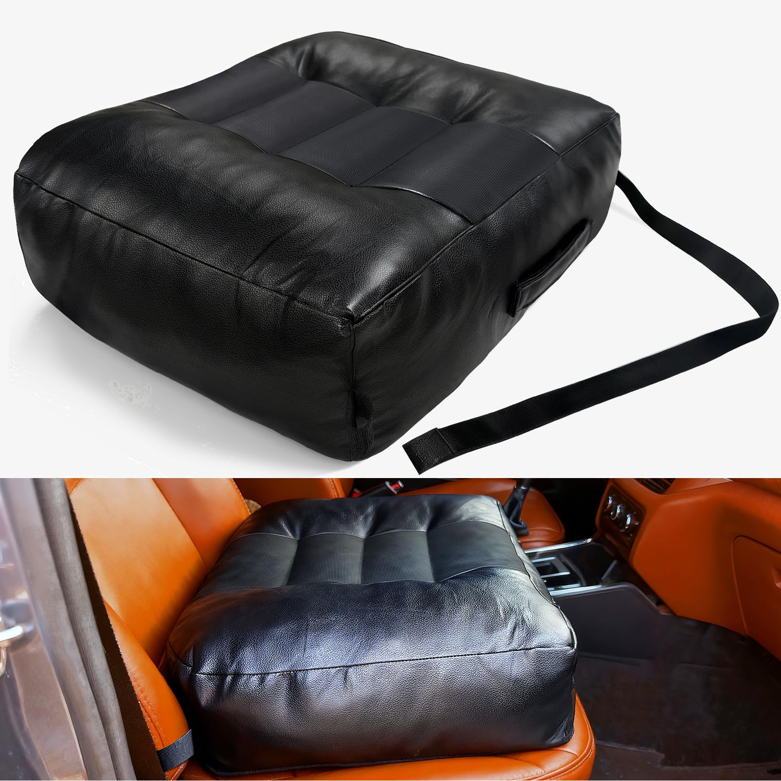 CRAURU 5.9 Inch Adult Booster Car Seat Cushion