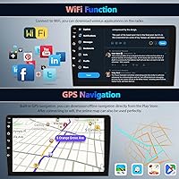 Vista 6 de SIXTOP 2G+64G Android Car Stereo Radio para Hyundai Sonata NF 2009 2010 Wireless CarPlay Android Auto, 9 pulgadas HDTouchscreen Navegación