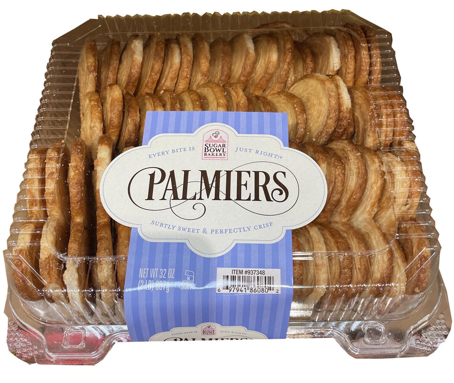 Generic Sugar Bowl Bakery Petite Palmiers ~ French Style Favorite Cookies 2 LB ~ 32oz (Pack of 1)