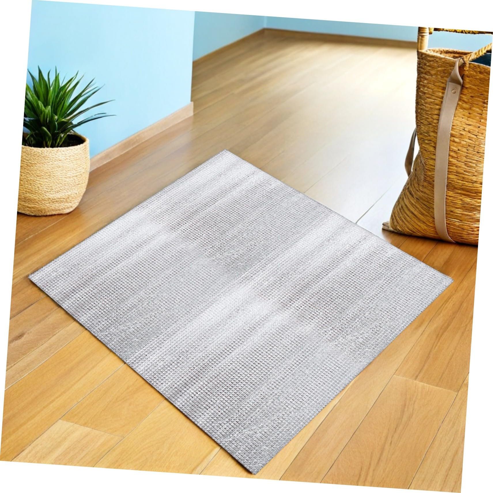 2 Set Copertura Isolante per Ventilazione Soffitta Protezione Termica per Ventilatore da Soffitta Copri Ventilazione Resistente e Facile da Installare Argento
