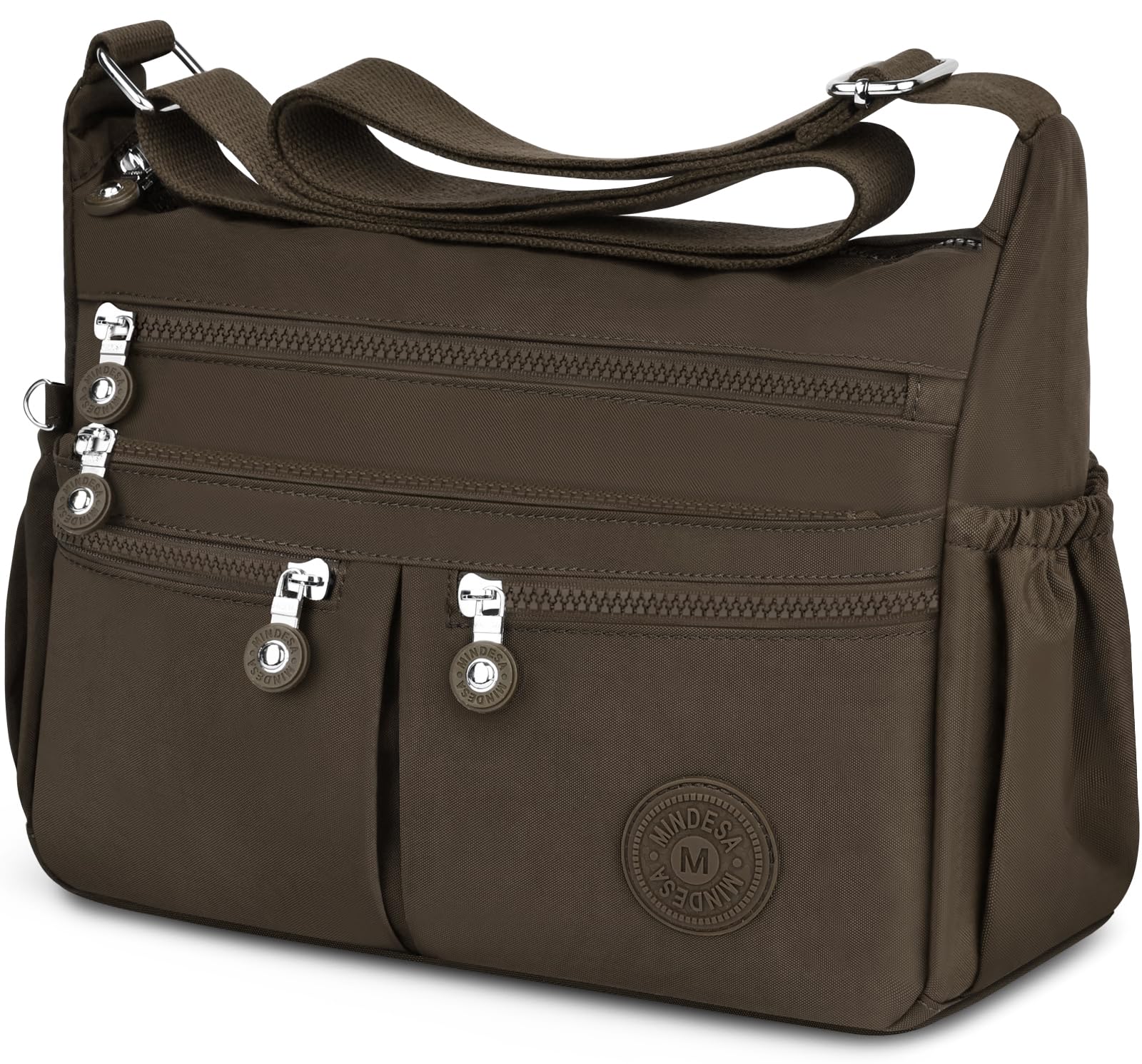 TEUEN Crossbody Bag Damen Große Kapazität Wasserdicht Nylon Umhängetasche Damen Mittelgroß, Casual Handtasche & Leichte Schultertasche Gross Messenger Bag mit Vielen Fächern