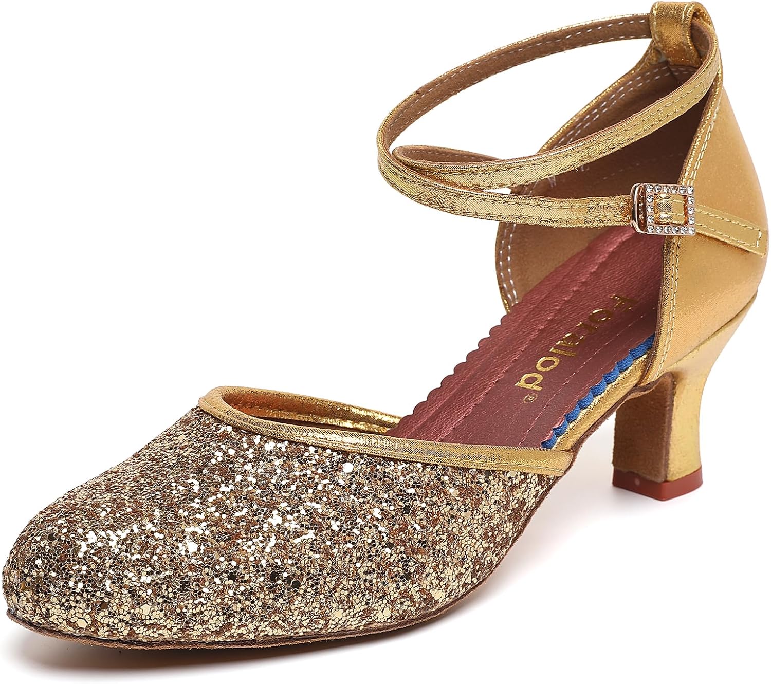 Character Shoes for Women, Woman Ballroom Dance Shoes, 1920s Flapper Shoes, Latin, Salsa, Party Dress Shoes Low Heels, Ankle Strap Pumps