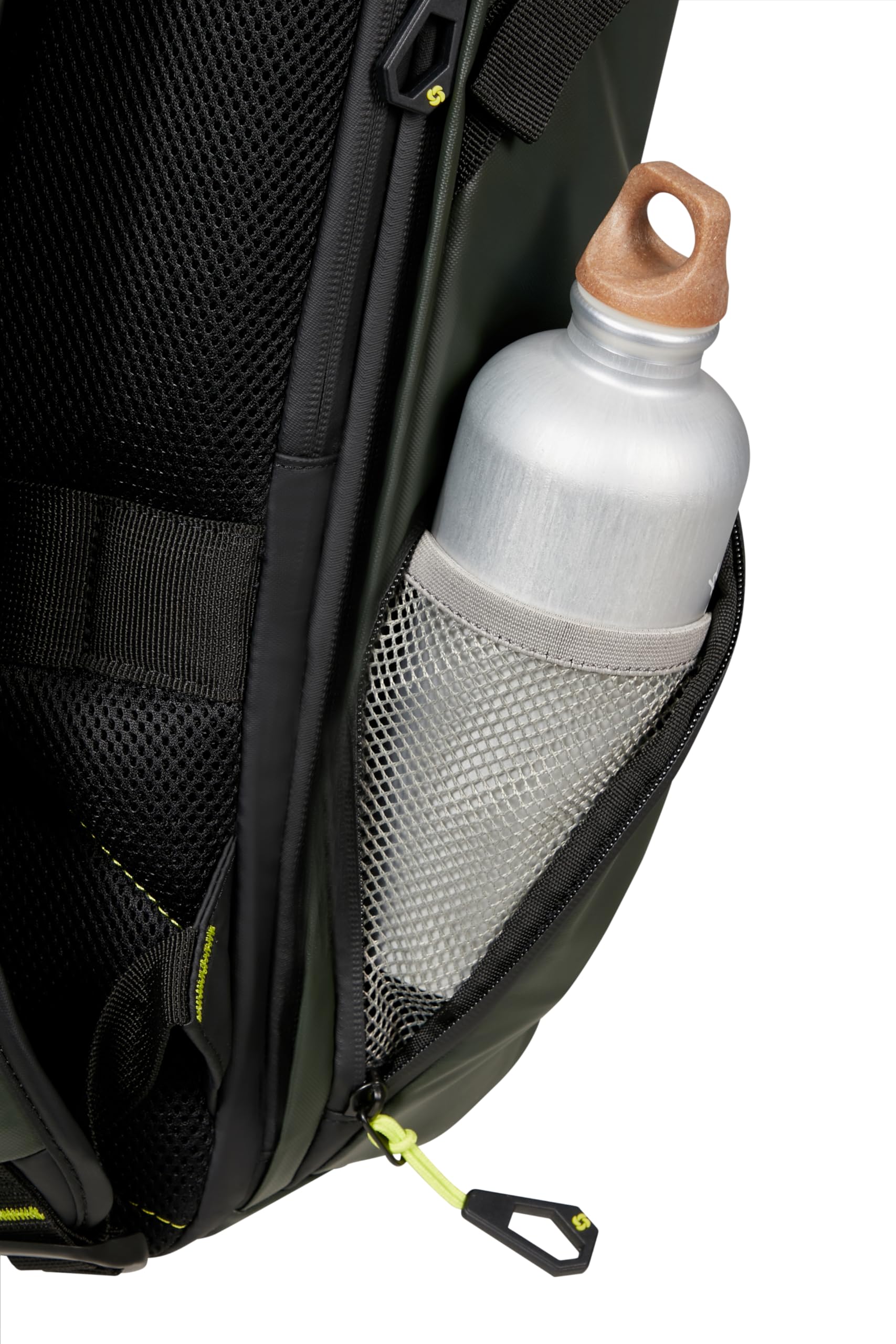 Samsonite Paradiver Light - Sac à Dos Ordinateur Extensible Rolltop 17,3 pouces, 49 cm, 25/35 L, Vert (Jungle Green)