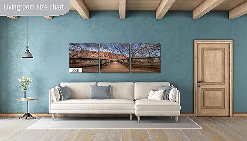 Miniatura 8 de Wooden bridge in Capitol Reef Canvas - National Park Utah Photo Print Wall Art  Landscape Photography for Home, Office Decoration-Ready to Hang