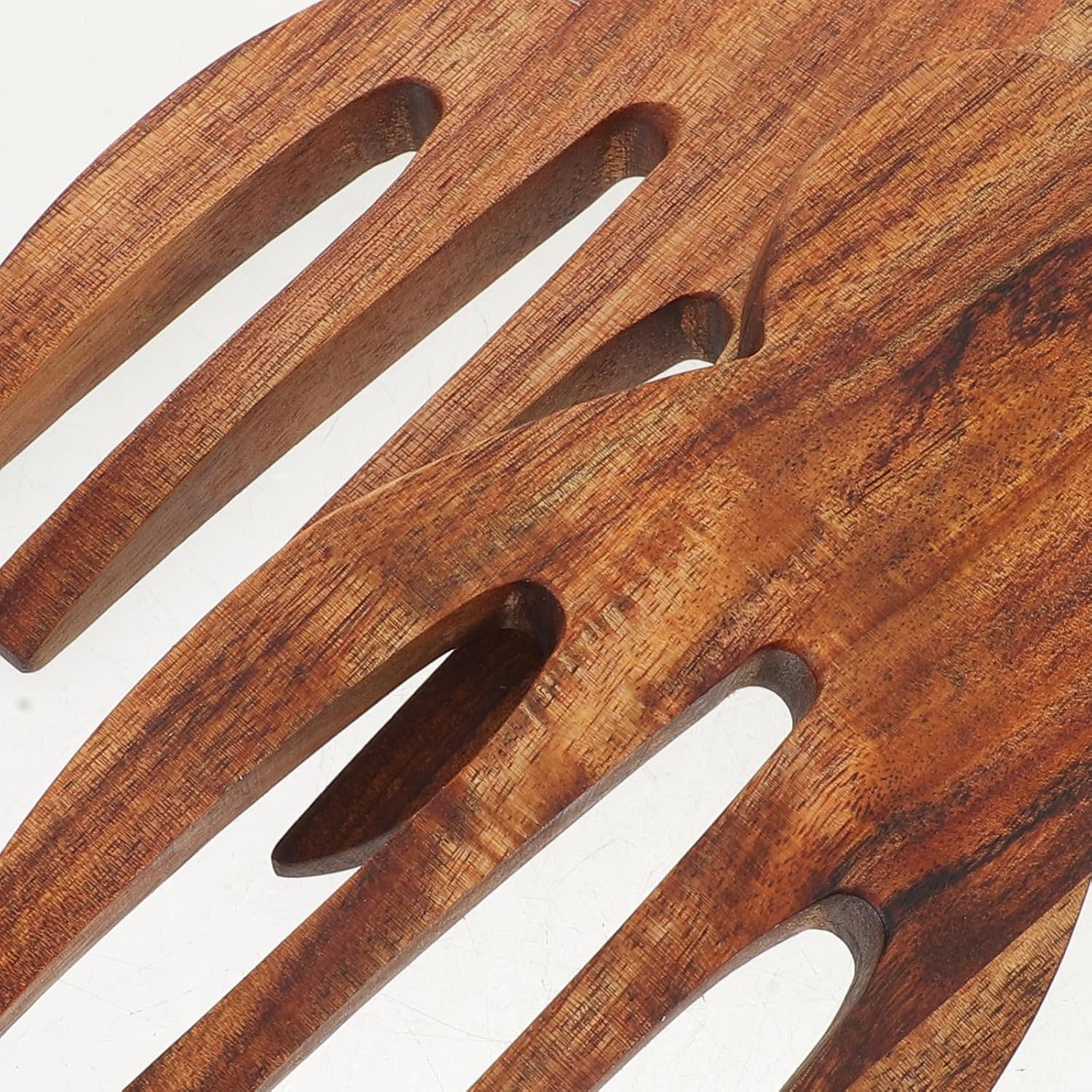 MAGICLULU 2pcs Wood Salad Utensils: Wooden Salad Hands Spoon Fork Servers For Kitchen Pasta And Fruit Serving Kitchen Utensils