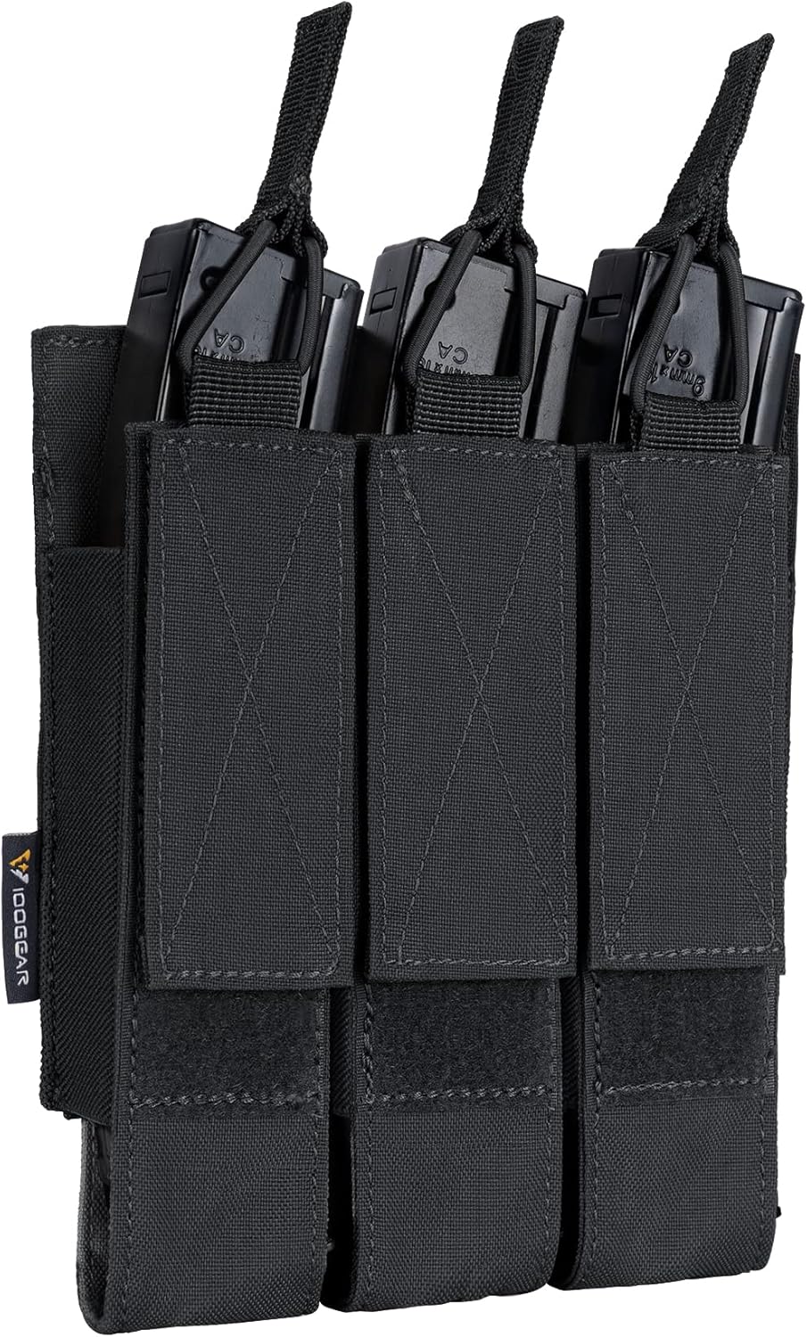 IDOGEAR Triple Mag Pouches Tactical Magazine Pouch Molle Open Top Kriss Mag Pouch for MP5 Magazines
