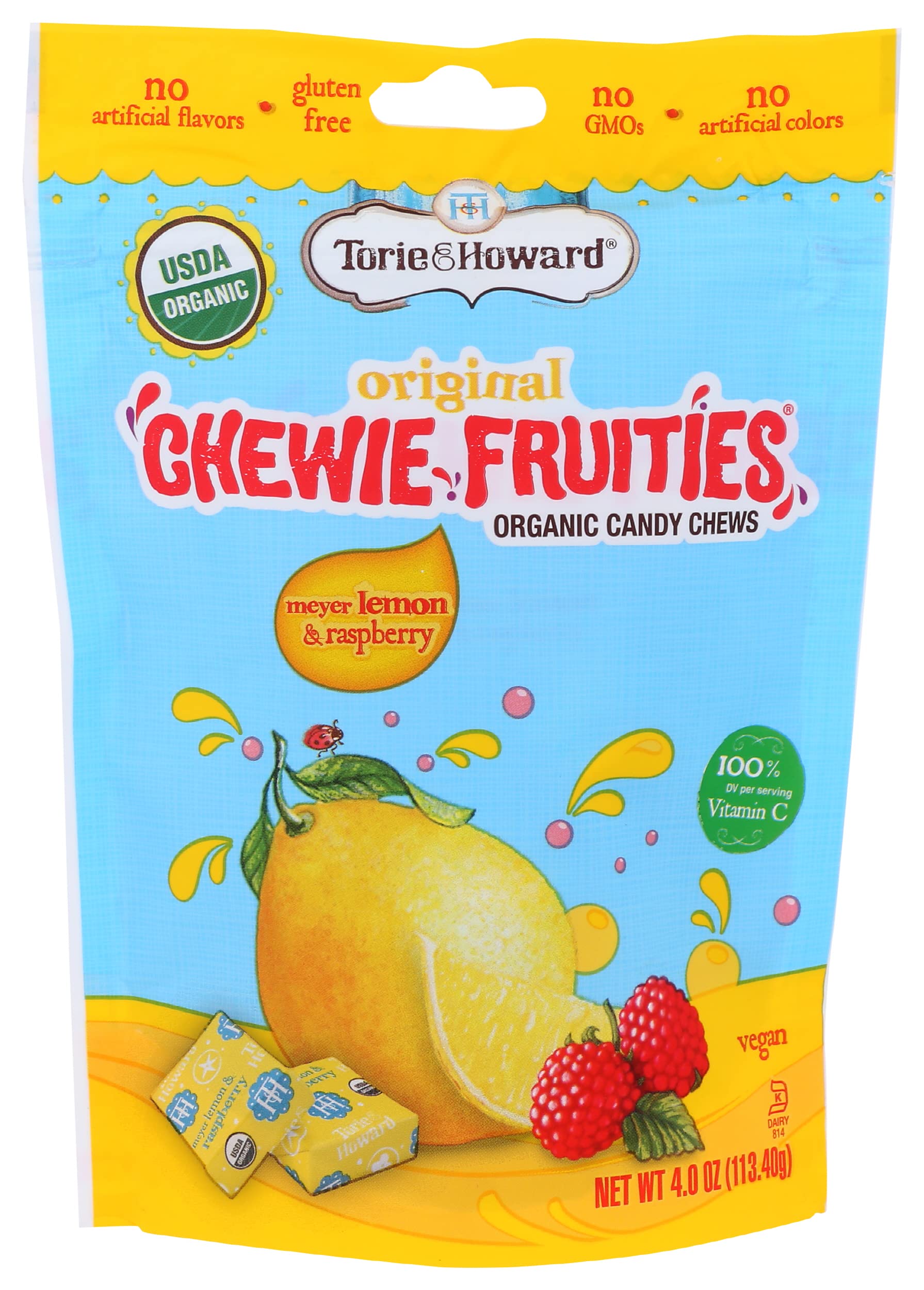 Amazon.com : Torie & Howard Chewie Fruities Organic Candy Lemon