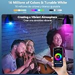 OHLUX Smart WiFi LED Light Bulbs 100W Equivalent 900Lumen Compatible with Alexa and Google Home (No Hub Required), RGBCW Multi-Color, Warm to Cool White Dimmable, 9W E26 A19 Color Changing Bulb-8PACK