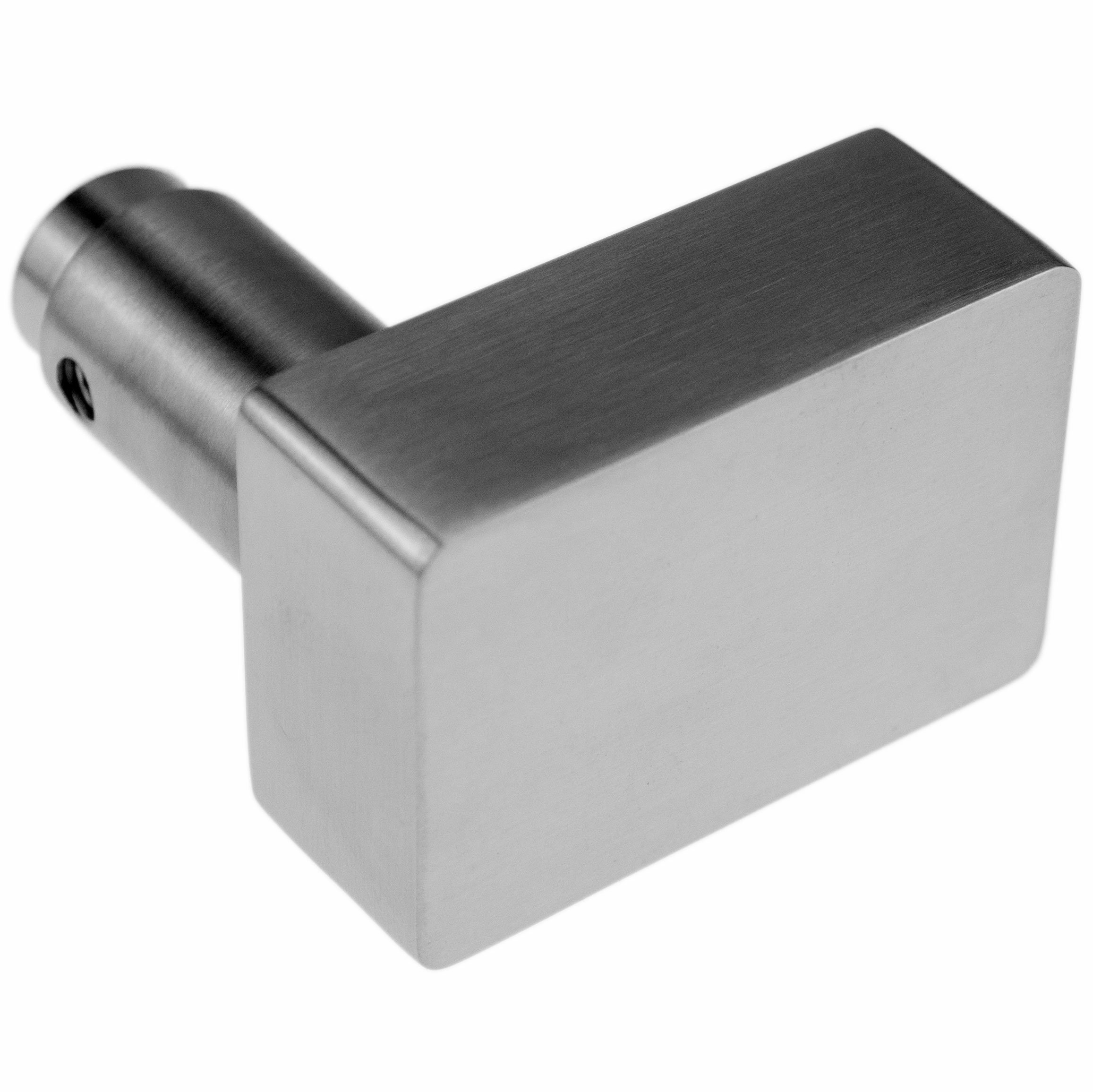 INTRA-TEC Tor-Knauf rechteckig Edelstahl 40x60 für 8mm Vierkant