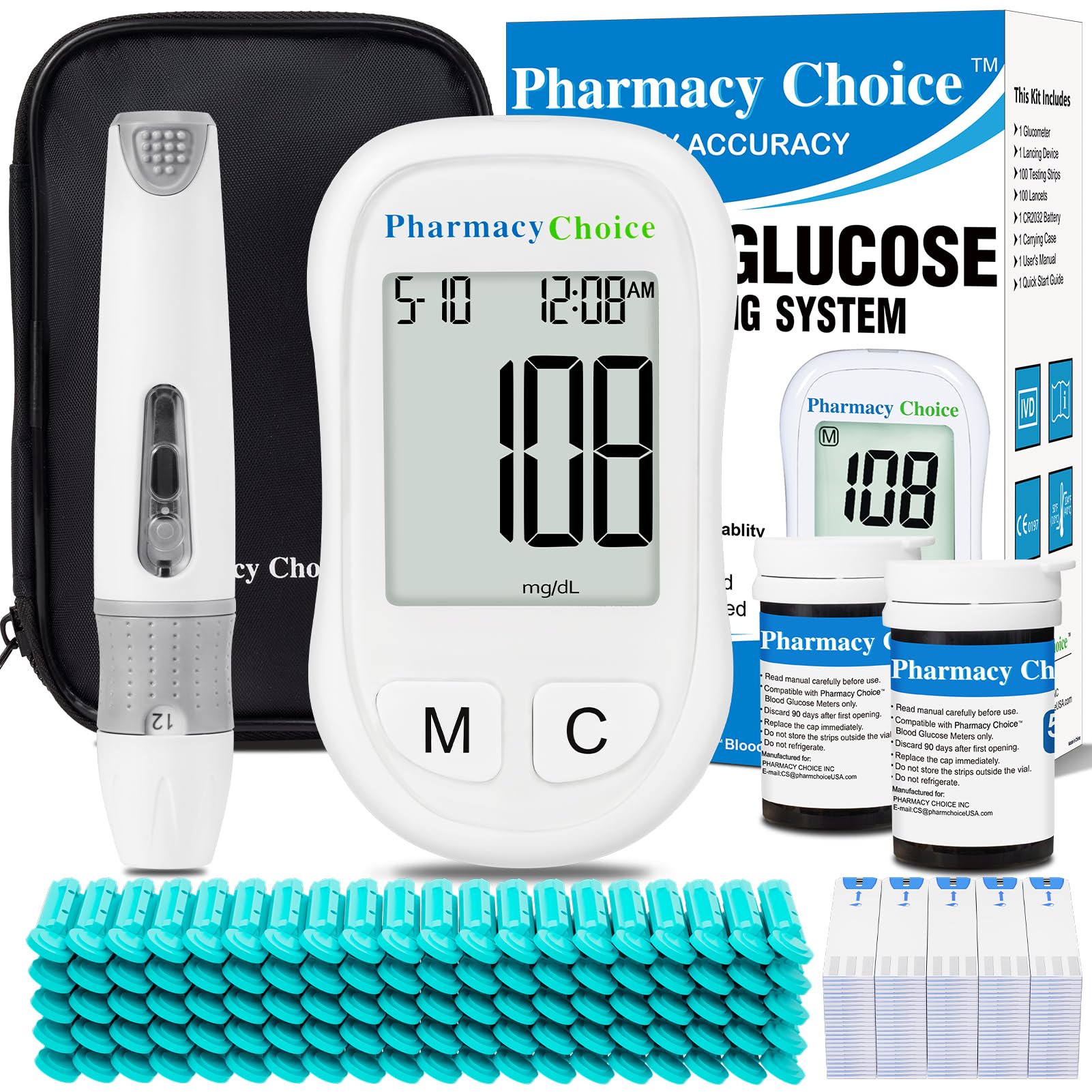 Pharmacy Choice Blood Glucose Monitor Kit