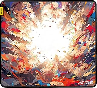 Ant Esports Volcano Unique Square Mousepad (450*400*3MM) Gaming Mousepad Extended Mouse Mat for Mouse with Stitched Edges ...