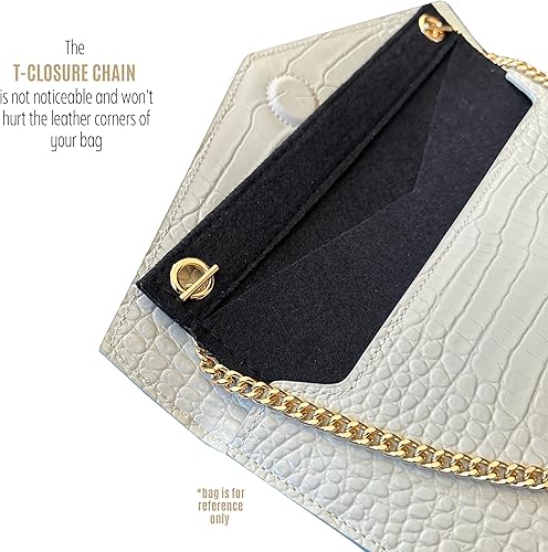 Miniatura 7 de Uptown Clutch Conversion Kit with Gold Chain Wristlet Insert Wallet on Chain WOC Uptown Pouch Insert (Lime)