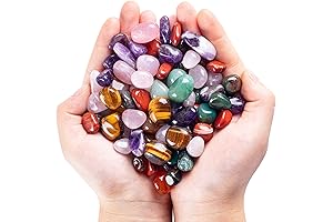 3lb Natural Crystal Stone Kit, Wholesale Assortment of Polished Quartz and Raw Stones