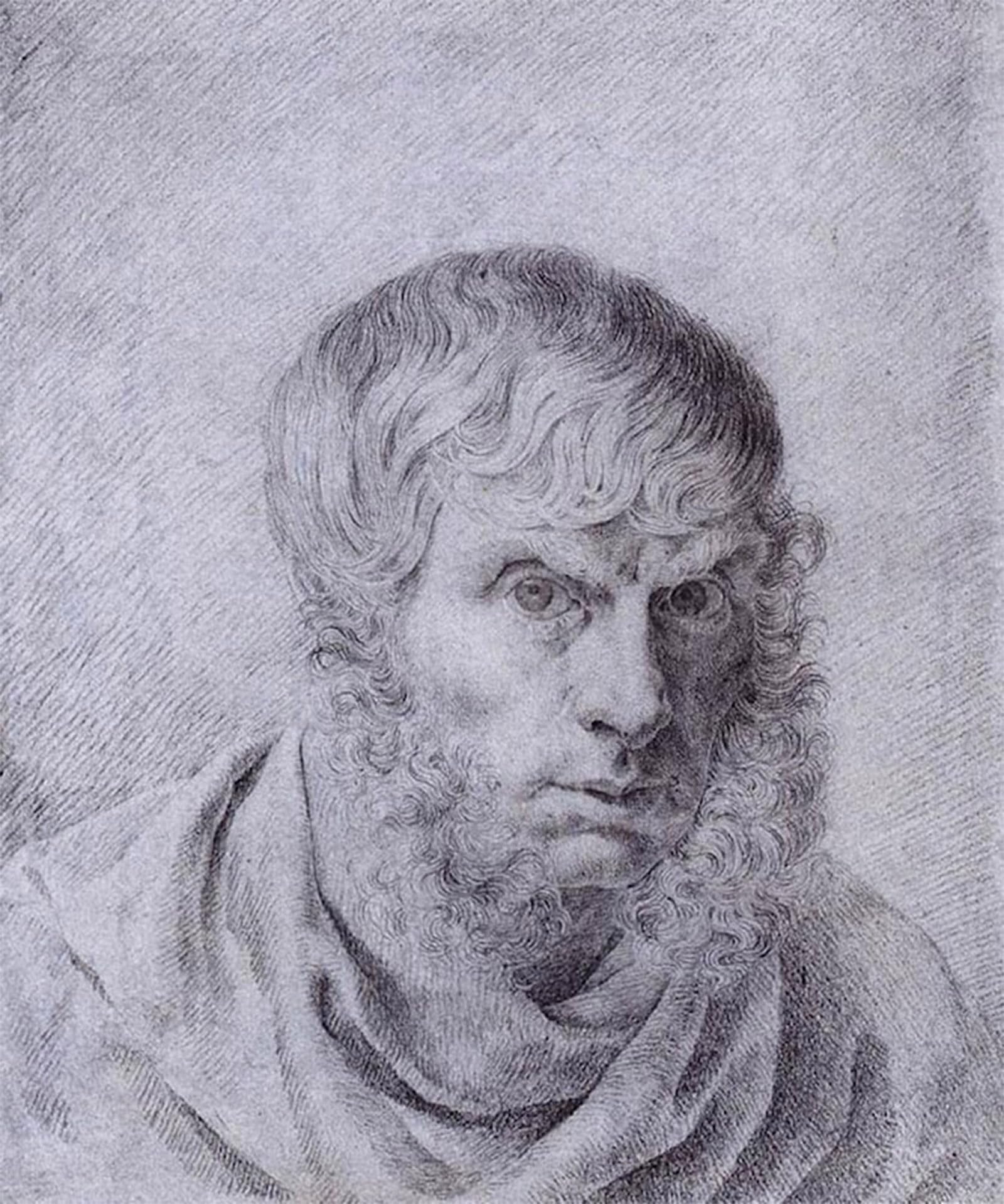POSTERIIk Famous Print Pop Art Wall Art Graffiti Self-portrait by Caspar David Friedrich Art Prints for Home Decor 60x90cm