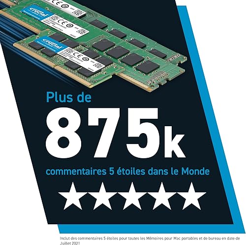 Miniatura 3 de Crucial Kit de 16 GB (8 GB x 2) DDR4 2666 MT/s (PC4-21300) UDIMM de 288 pines de memoria - CT2K8G4DFRA266