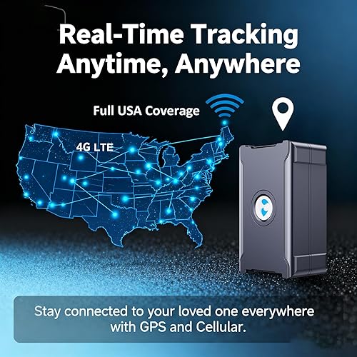 Miniatura 4 de GPS Tracker for Vehicles Cars Long Battery Life to 90 Days, Strong Magnet, Unlimited Range, Geo-Fence, 4G Real Time Car Tracker Device Hidden