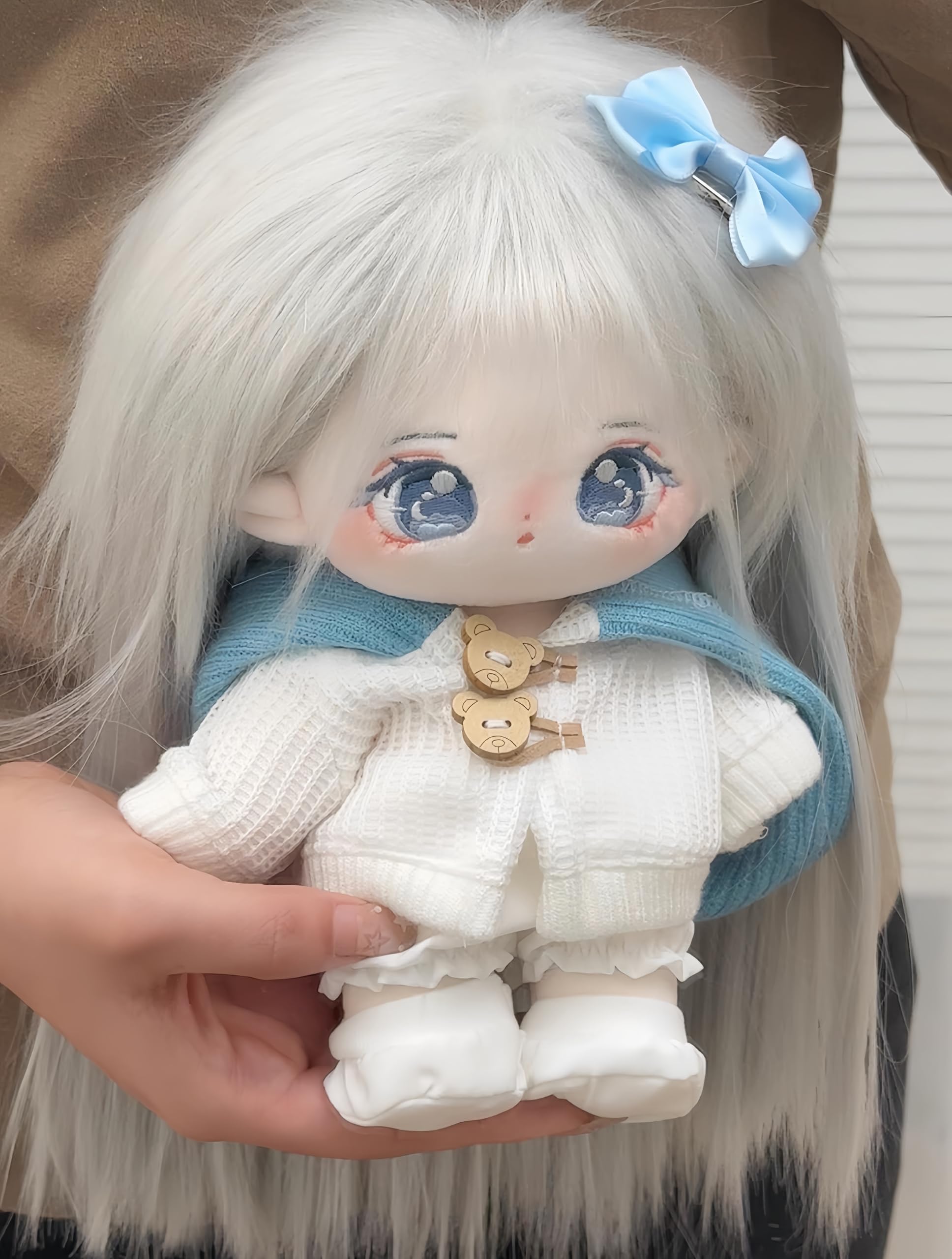 20cm plush doll with Skeleton,Cute Anime Cotton dolls,8 inch,Kawaii Dress up Collection Gift (F)