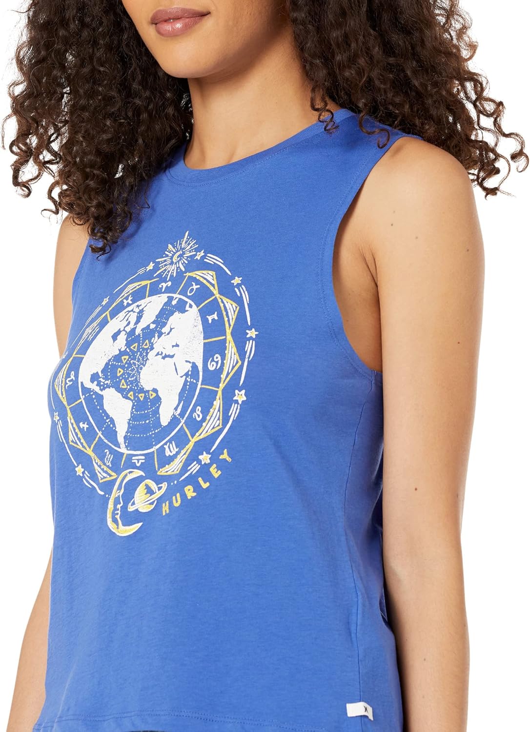 Hurley Global Washed Muscle Tank Dazzling Blue SM (US 3-5)