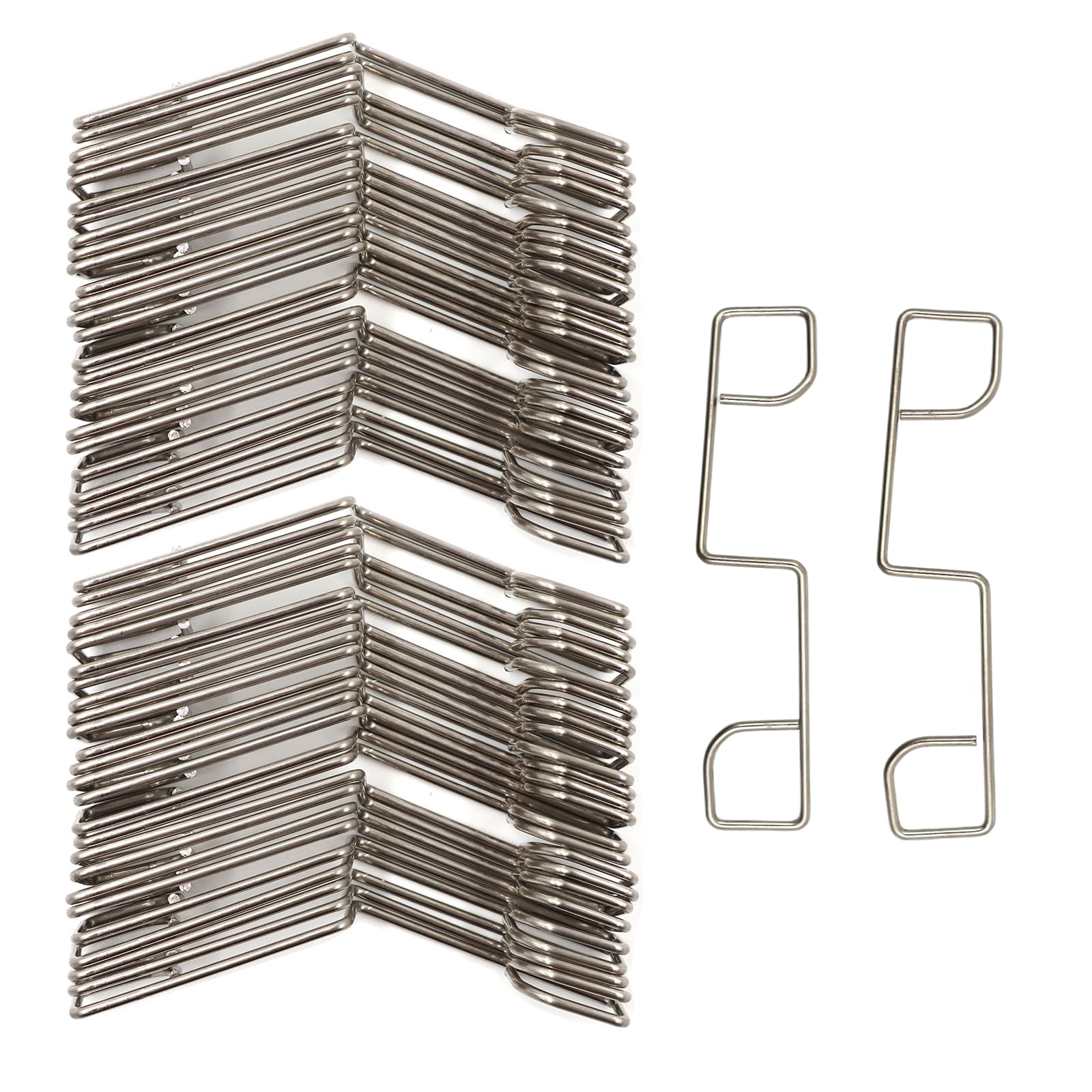 Crozgan 50Pcs Panel Clips,Stainless Steel Fence Wedges Grips,Fence Panel Grips Clips for Outdoor,Garden