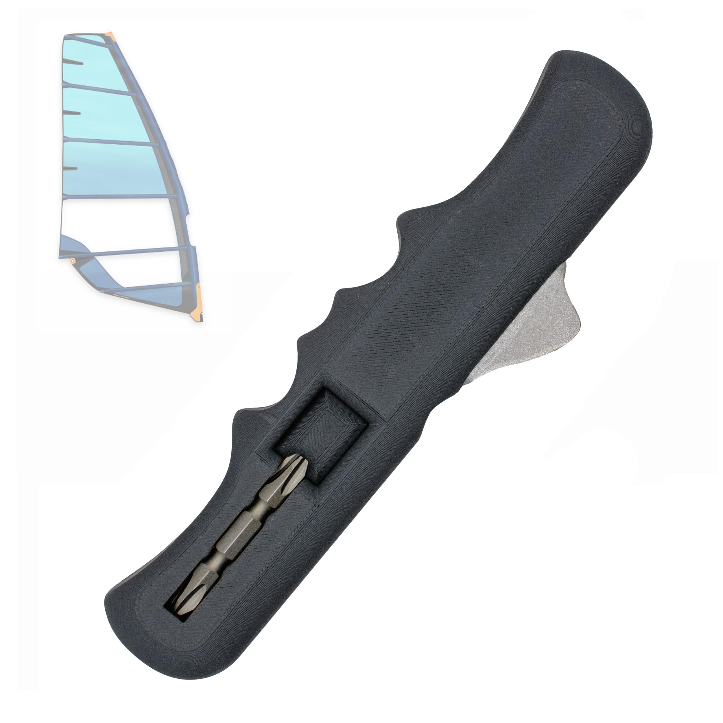 Windsurf Downhaul Puller Bar with PH3 Bit & Aluminium Rope Lock