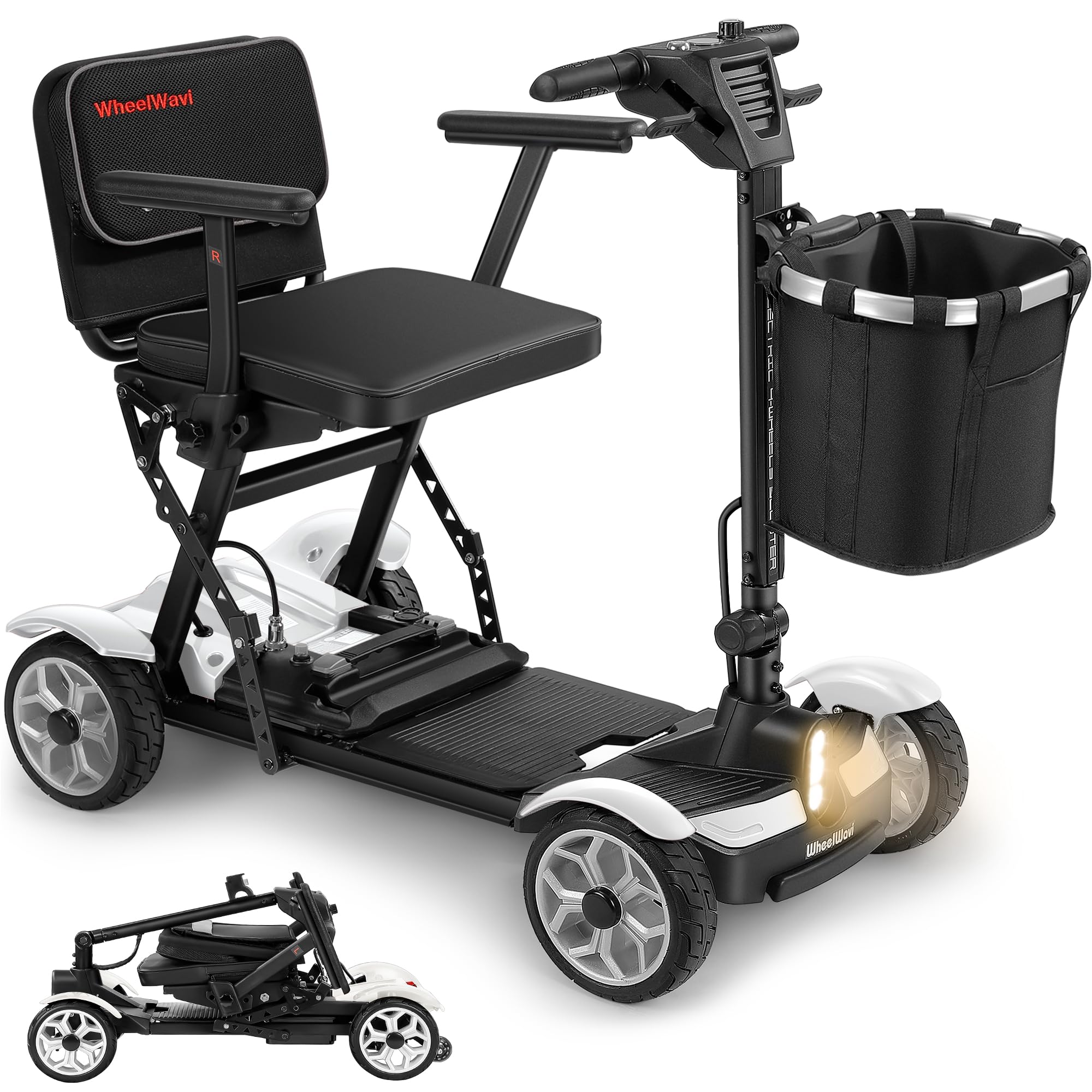 WheelWavi 47 lbs Fast-Fold Mobility Scooter