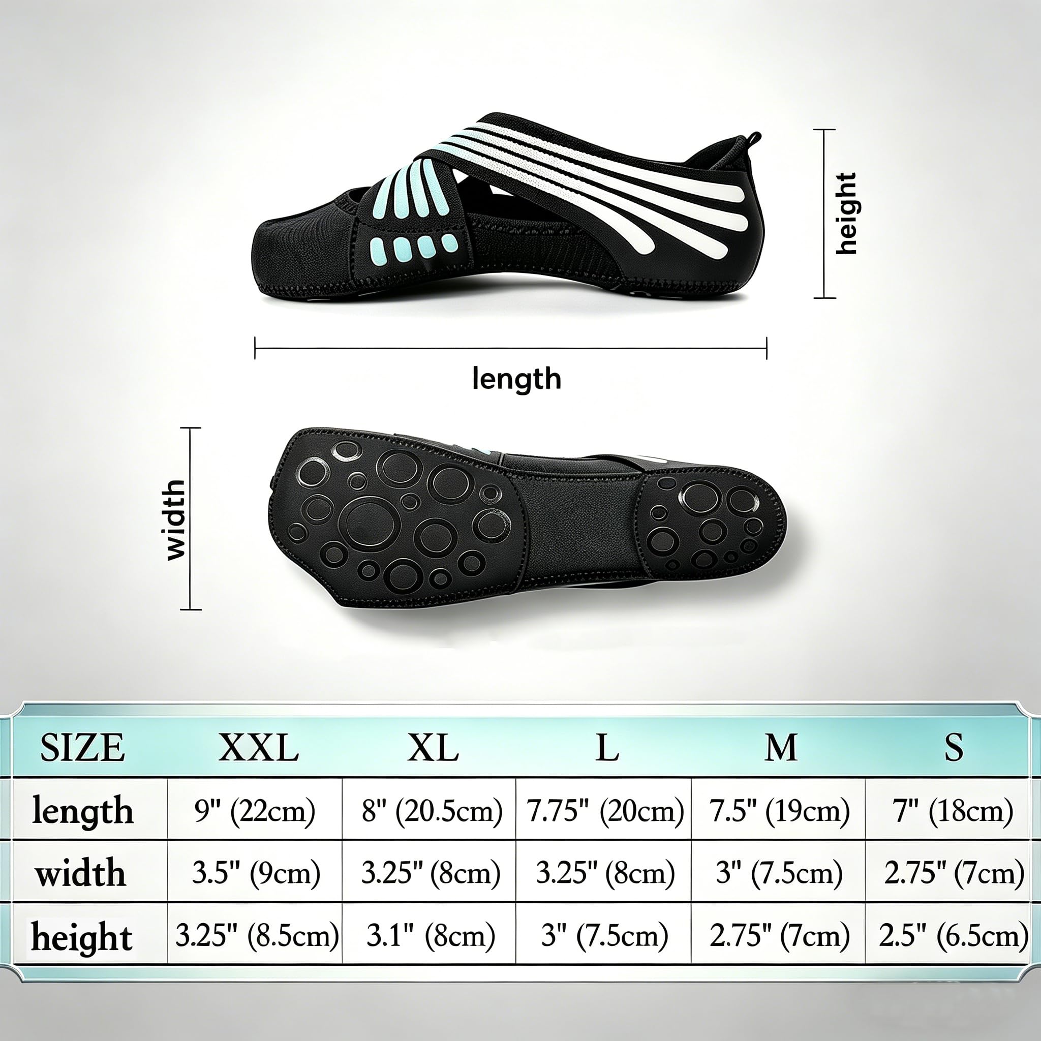 ABIRAM - Calcetines de yoga sin dedos antideslizantes con tiras para mujer, pilates, barre, ballet y bikram.