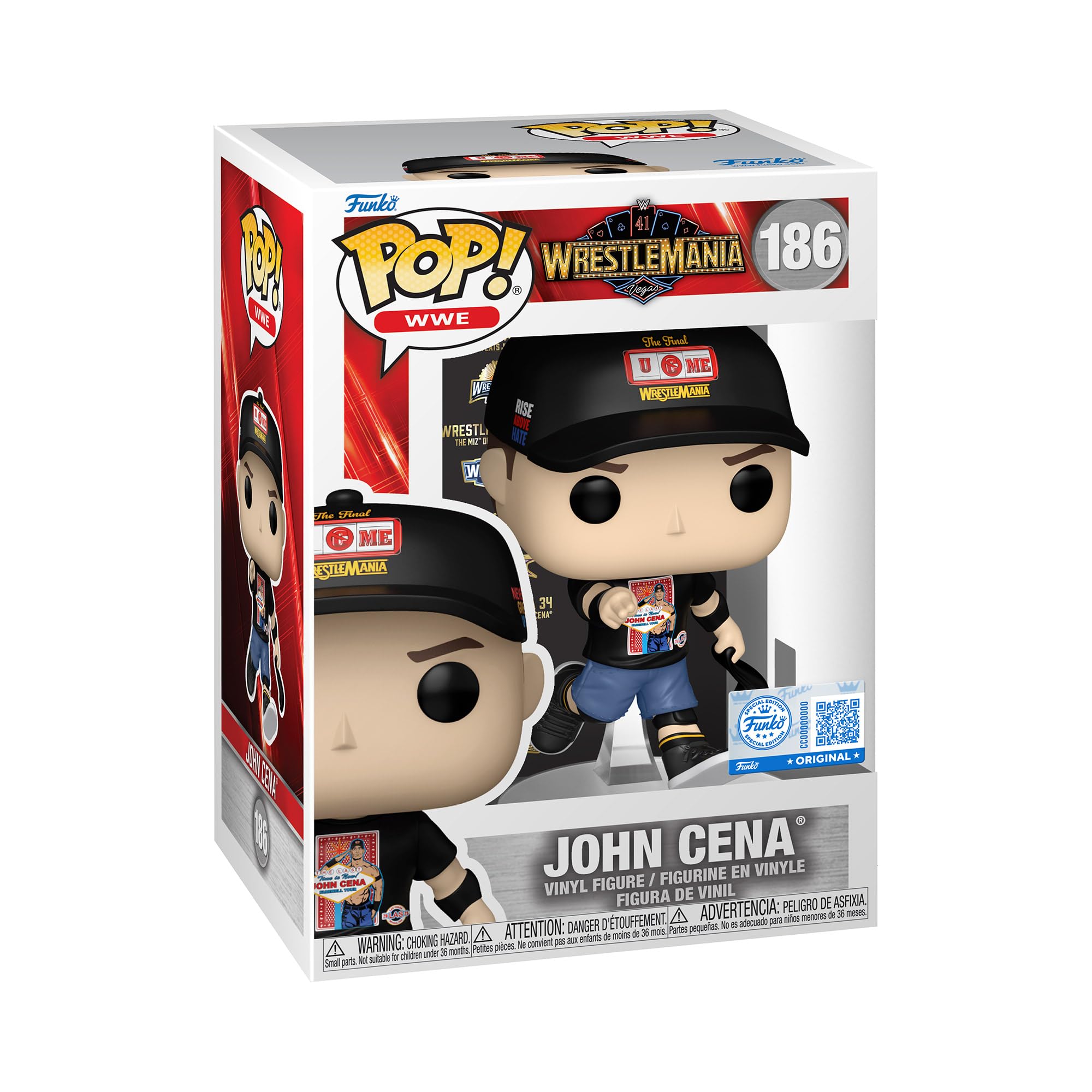 Funko POP WWE: John Cena (Wrestle Mania 41) - Collectable Vinyl Figure - Gift Idea - Official Merchandise - Toys for Kids and Adults - Sports Fans - Model Figure for Collectors and Display