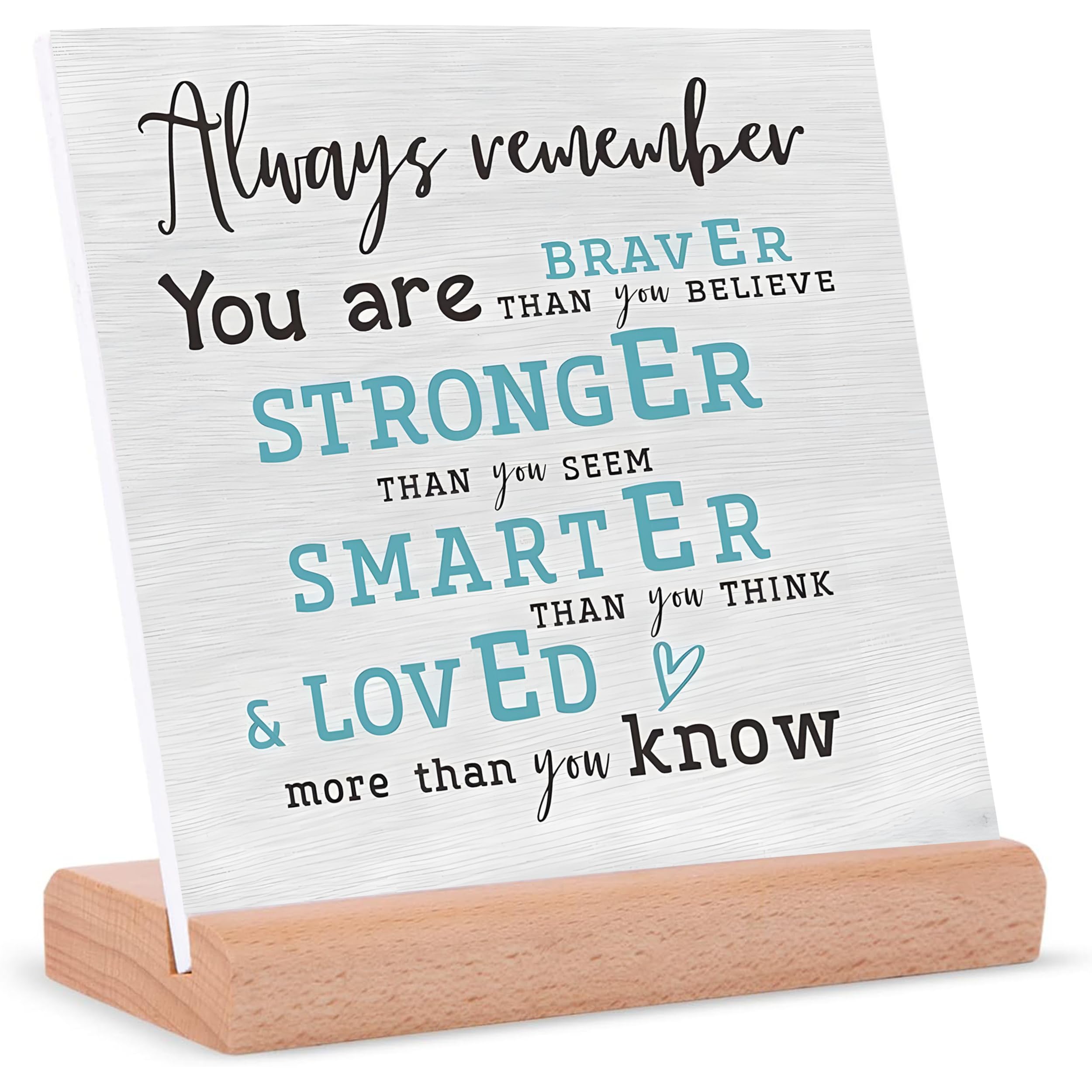 KACHI PENCIL Wooden Sign Gifts - Motivational Wood Plaque With A Support Frame - Home & Office Inspirational Gifts For Women And Man, FLATSTAND-608-image-40