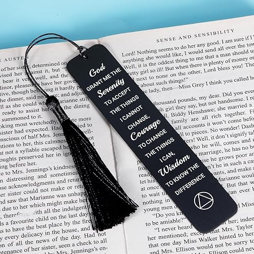 Miniatura 3 de Sobriety Recovery AA Gifts - Marcadores cristianos para mujeres y hombres, marcadores religiosos con versículos bíblicos